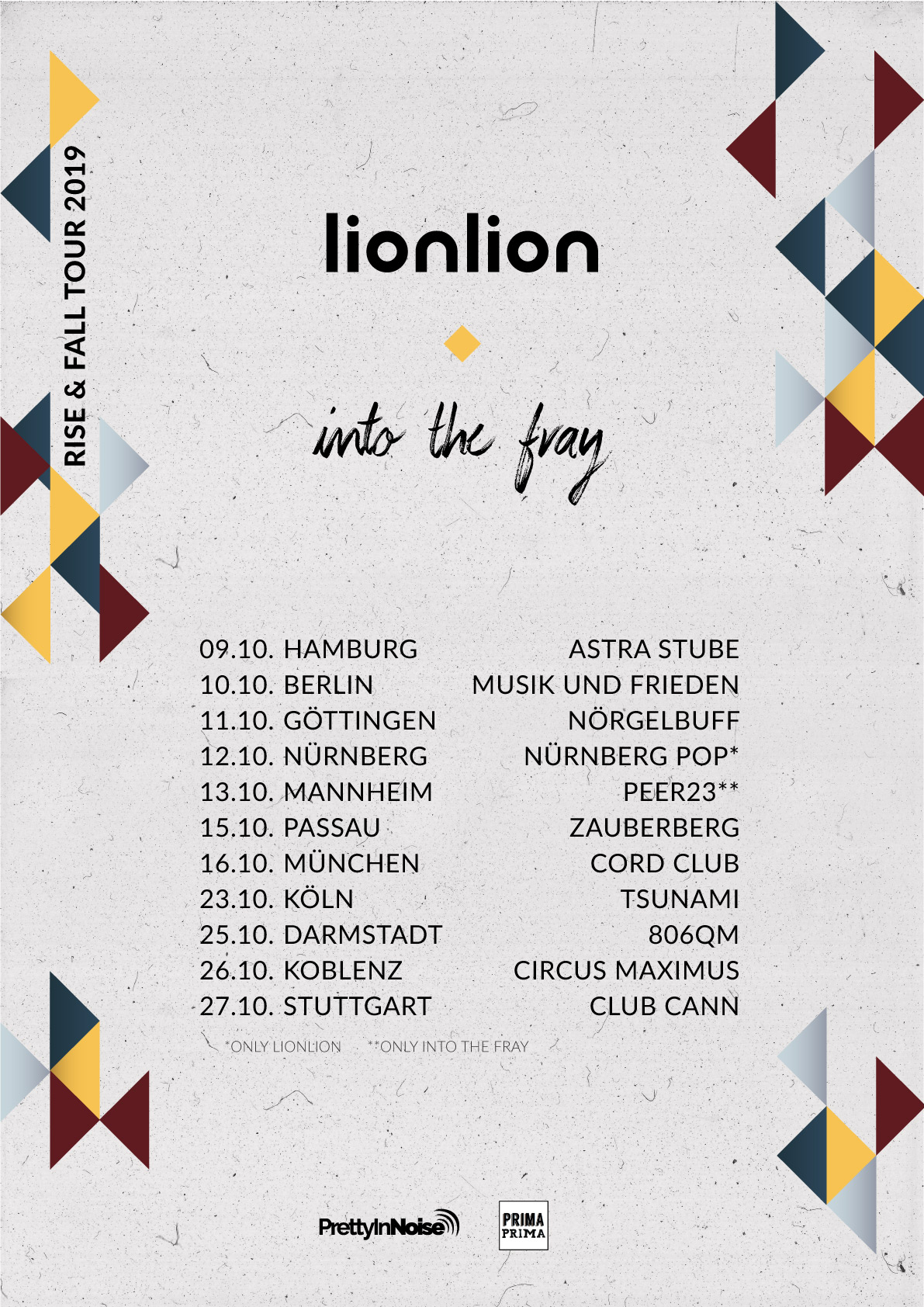 Tourplakat LionLion